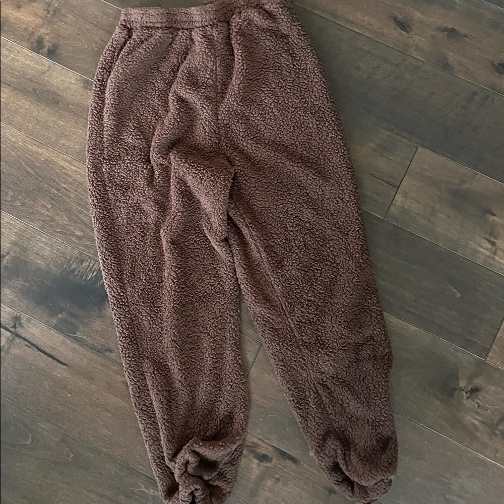 Brown, cozy sweat pants from SHEIN size small